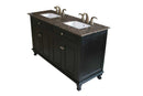 Bellaterra Home Lewis 62" Double Vanity Set 5
