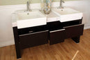 Bellaterra Home Essex 57.75" Double Vanity Set 2