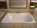 Venzi Flora 48 x 60 Rectangular Air Jetted Bathtub with Center Drain By Atlantis