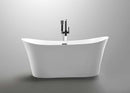 Anzzi Eft Series 5.58 ft. Freestanding Bathtub in White FT-AZ096 4