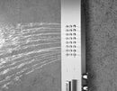 Anzzi Pier 48 in. Full Body Shower Panel with Heavy Rain Shower and Spray Wand in Brushed Steel SP-AZ076 8
