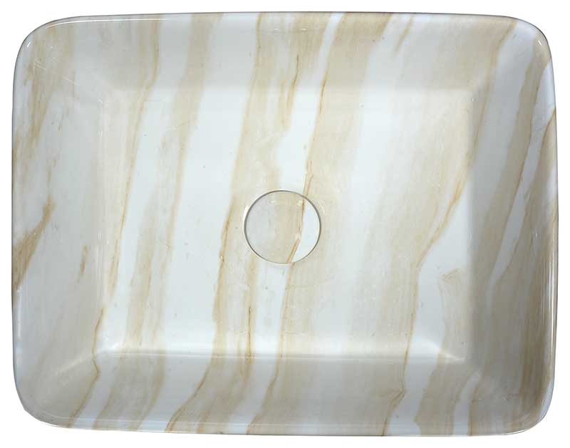 Anzzi Marbled Series Ceramic Vessel Sink in Marbled Cream Finish LS-AZ243 2