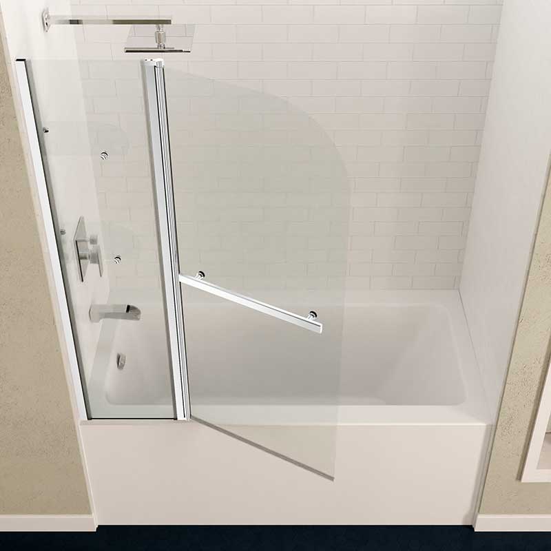 Anzzi Galleon 48 in. x 58 in. Frameless Tub Door with TSUNAMI GUARD in Polished Chrome SD-AZ054-01CH 5