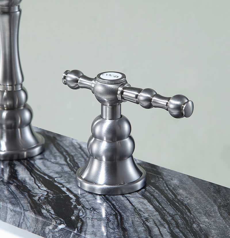 Anzzi Highland 8 in. Widespread 2-Handle Bathroom Faucet in Brushed Nickel L-AZ184BN 5