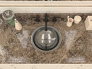 Anzzi Julian 14 in. Handmade Drop-in Bathroom Sink with Overflow in Hammered Nickel BS-004 4
