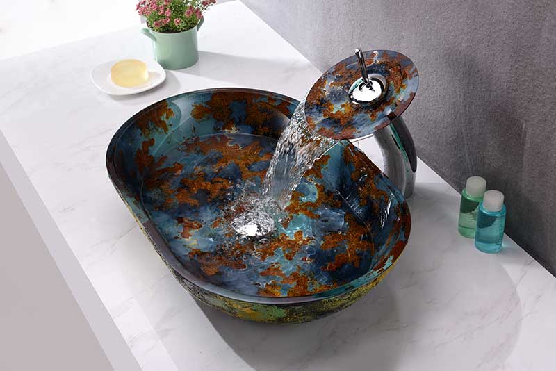 Anzzi Voce Series Vessel Sink in Impasto Blue LS-AZ192 2