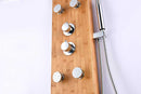 Anzzi Mansion 52 in. Full Body Shower Panel with Heavy Rain Shower and Spray Wand in Natural Bamboo
