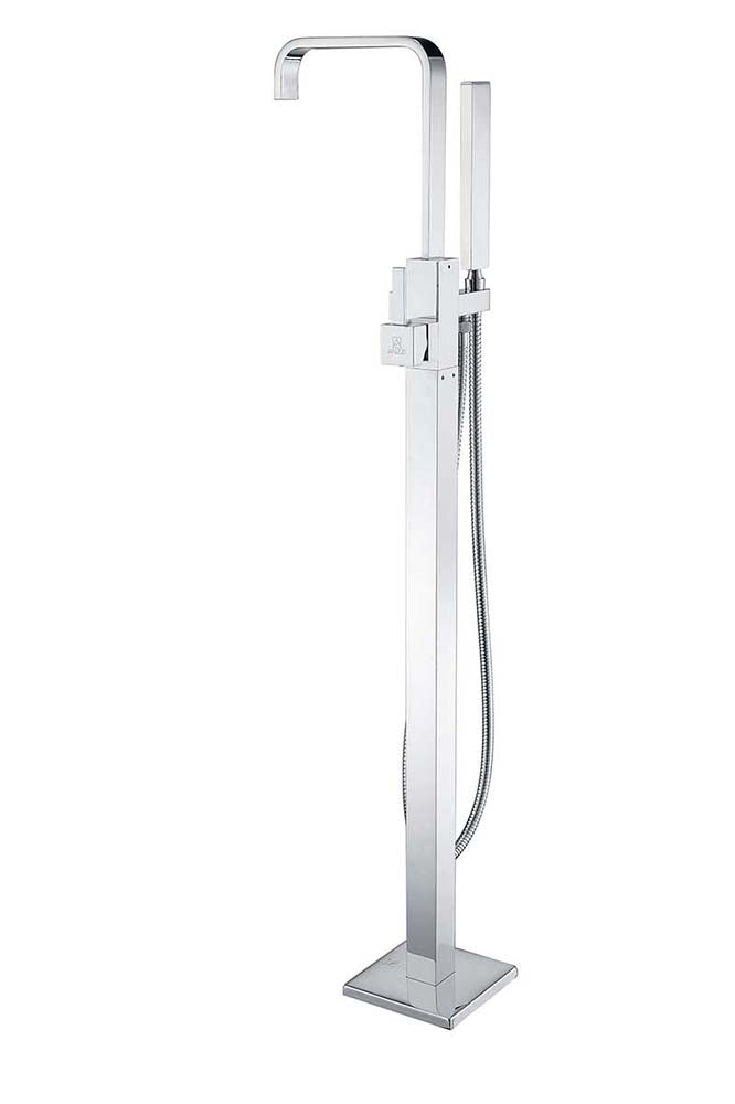 Anzzi Victoria 2-Handle Claw Foot Tub Faucet with Hand Shower in Polished Chrome FS-AZ0031CH 19