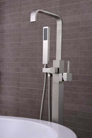 Anzzi Victoria 2-Handle Claw Foot Tub Faucet with Hand Shower in Brushed Nickel FS-AZ0031BN 4