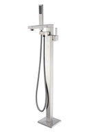 Anzzi Fiume 67 in. Solid Surface Soaking Bathtub with Khone Faucet and Kame 1.28 GPF Toilet FTAZ502-37B-55 3