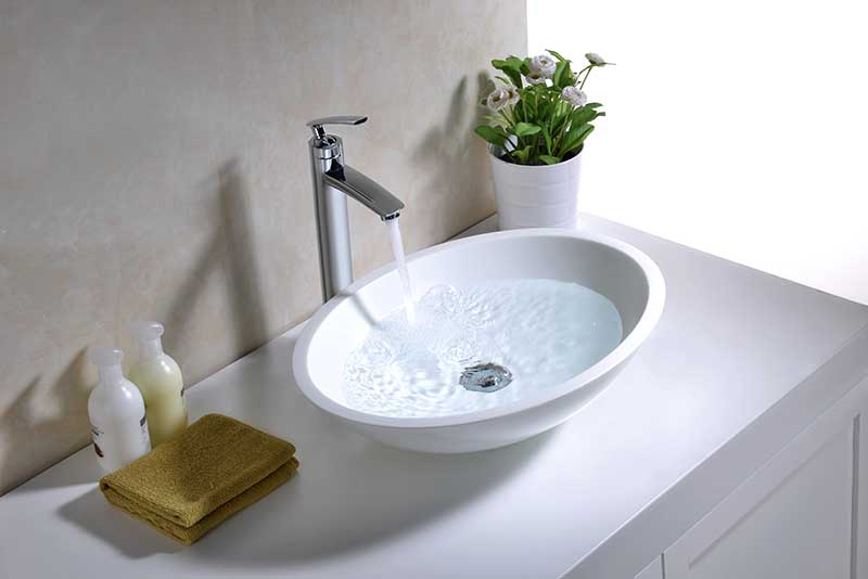 Anzzi Warika Series Deco-Glass Vessel Sink in White LS-AZ8094 3