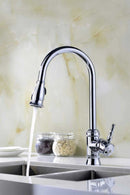 Anzzi Sails Pull Down Single Handle Kitchen Faucet in Polished Chrome 4