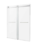 Anzzi Kahn Series 48 in. x 76 in. Frameless Sliding Shower Door with Horizontal Handle in Brushed Nickel SD-FRLS05801BN 3