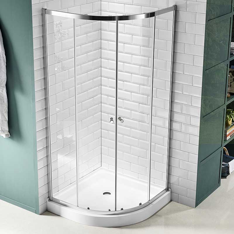 Anzzi Mare 35 in. x 76 in. Framed Shower Enclosure with TSUNAMI GUARD in Polished Chrome SD-AZ050-01CH 6