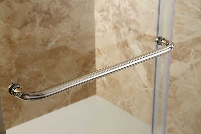 Anzzi Regent 48 in. x 72 in. Framed Sliding Shower Door in Polished Chrome with Handle SD-AZ02BCH-L 6