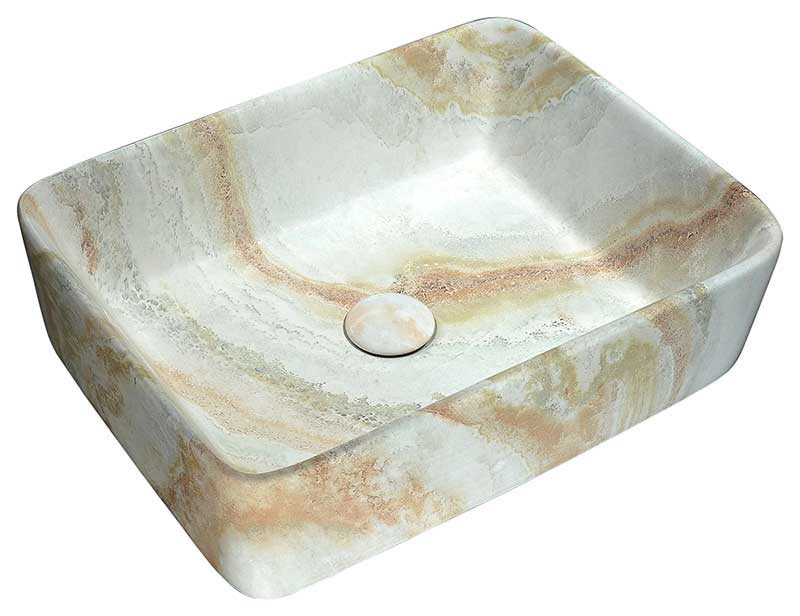 Anzzi Marbled Series Ceramic Vessel Sink in Marbled Earth Finish LS-AZ241