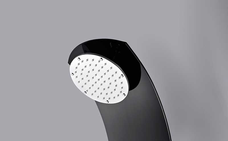 Anzzi Colossal Series 56 in. Full Body Shower Panel System with Heavy Rain Shower and Spray Wand in Black SP-AZ8095 2