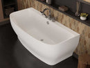 Anzzi Bank Series 5.41 ft. Freestanding Bathtub with Deck Mounted Faucet in White FT-FR112473CH 2
