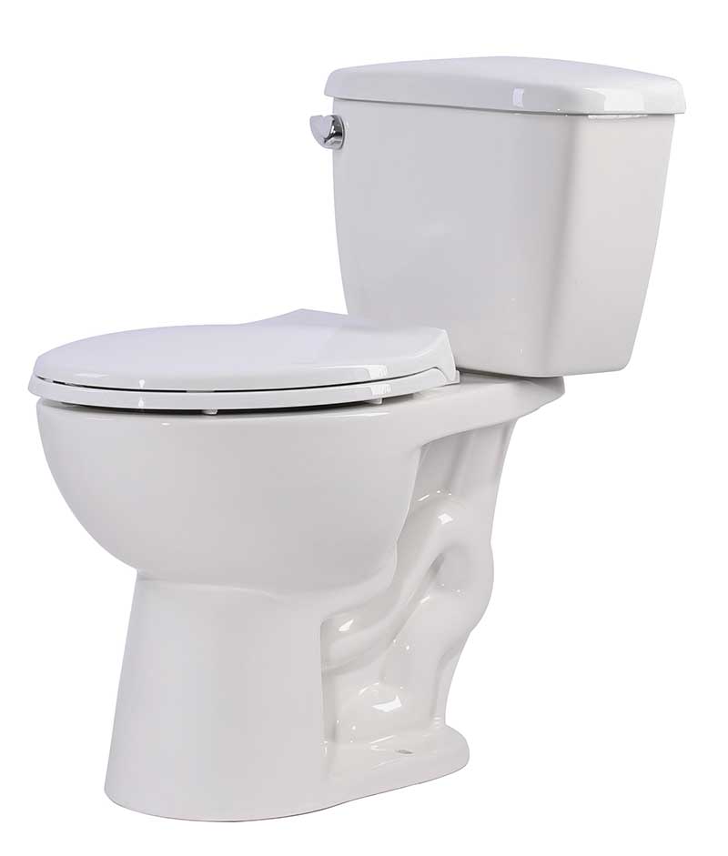 Anzzi Author 2-piece 1.28 GPF Single Flush Elongated Toilet in White T1-AZ063