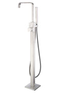 Anzzi Victoria 2-Handle Claw Foot Tub Faucet with Hand Shower in Brushed Nickel FS-AZ0031BN 19