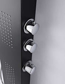 Anzzi LEVEL Series 66 in. Full Body Shower Panel System with Heavy Rain Shower and Spray Wand in Black 4