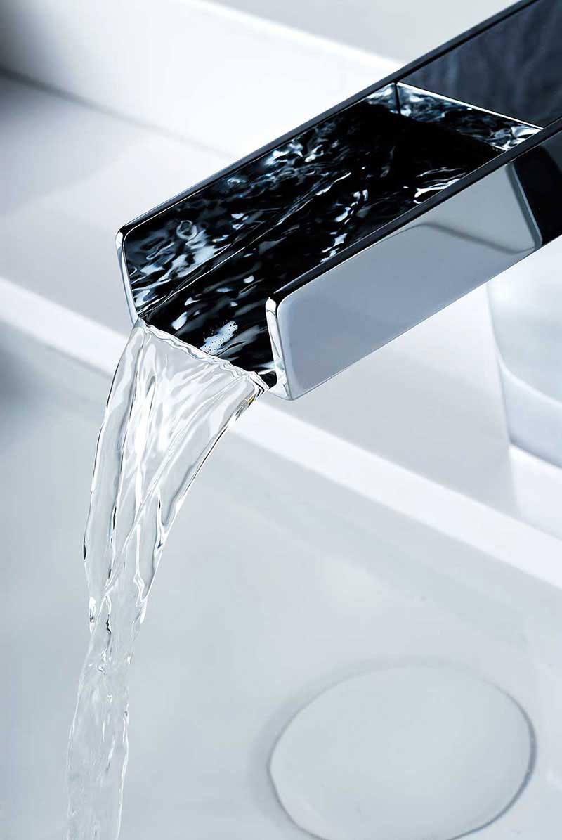 Anzzi Zhona Single Handle Bathroom Sink Faucet in Polished Chrome 5