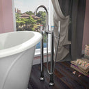 Anzzi Sol Series 3-Handle Freestanding Claw Foot Tub Faucet with Hand shower in Polished Chrome 2