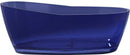 Anzzi Ember 5.4 ft. Man-Made Stone Freestanding Non-Whirlpool Bathtub in Regal Blue and Sol Series Faucet in Chrome 3