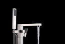 Anzzi Khone 2-Handle Claw Foot Tub Faucet with Hand Shower in Brushed Nickel FS-AZ0037BN 5