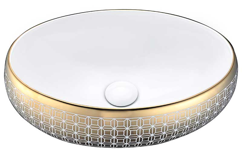 Anzzi Sona Series Ceramic Vessel Sink in Gold LS-AZ271 5