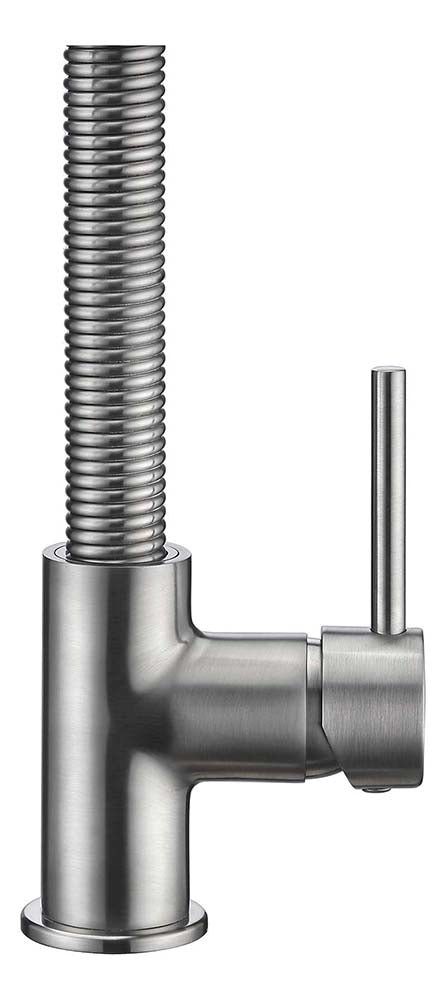 Anzzi Step Single Handle Pull-Down Sprayer Kitchen Faucet in Brushed Nickel KF-AZ194BN 14