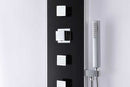 Anzzi LLANO Series 60 in. Full Body Shower Panel System with Heavy Rain Shower and Spray Wand in Black 3