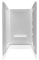 Anzzi Forum 48 in. x 36 in. x 74 in. 3-piece DIY Friendly Alcove Shower Surround in White
