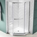 Anzzi Castle Series 49 in. x 72 in. Semi-Frameless Shower Door with TSUNAMI GUARD in Polished Chrome SD-AZ056-01CH 7
