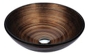 Anzzi Posh Series Deco-Glass Vessel Sink in Radial Umber LS-AZ284