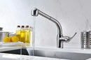Anzzi Harbour Pull Out Single Handle Kitchen Faucet in Brushed Nickel 3