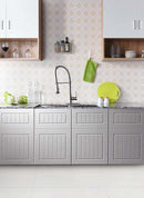 Anzzi Step Single Handle Pull-Down Sprayer Kitchen Faucet in Brushed Nickel KF-AZ194BN 4