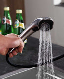 Anzzi Di Piazza Single-Handle Pull-Out Sprayer Kitchen Faucet in Brushed Nickel KF-AZ205BN 7