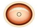 Anzzi Seyhan 19 in. Handmade Drop-in Oval Bathroom Sink in Hammered Copper BS-002 5