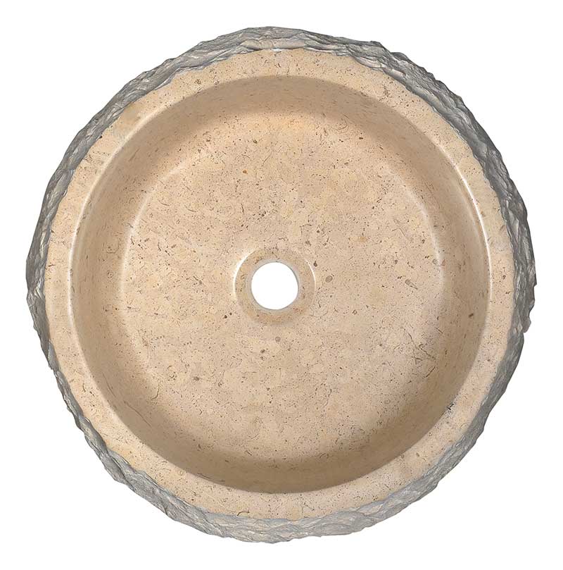 Anzzi Desert Ash Vessel Sink in Classic Cream Marble LS-AZ8172 6