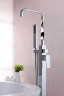 Anzzi Yosemite 2-Handle Claw Foot Tub Faucet with Hand Shower in Polished Chrome FS-AZ0050CH 4