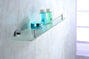 Anzzi Caster Series Glass Shelf in Polished Chrome 2