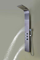 Anzzi Arc 64 in. 2-Jetted Shower Panel with Heavy Rain Shower and Spray Wand in Brushed Stainless Steel SP-AZ024 6