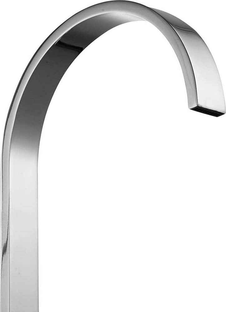 Anzzi Sabre 8 in. Widespread 2-Handle High-Arc Bathroom Faucet in Polished Chrome L-AZ183CH 8