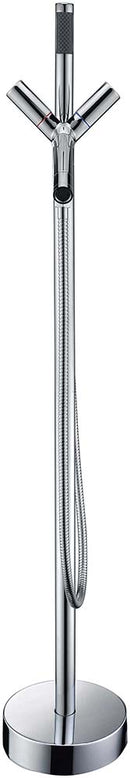 Anzzi Havasu 2-Handle Claw Foot Tub Faucet with Hand Shower in Polished Chrome FS-AZ0042CH 14