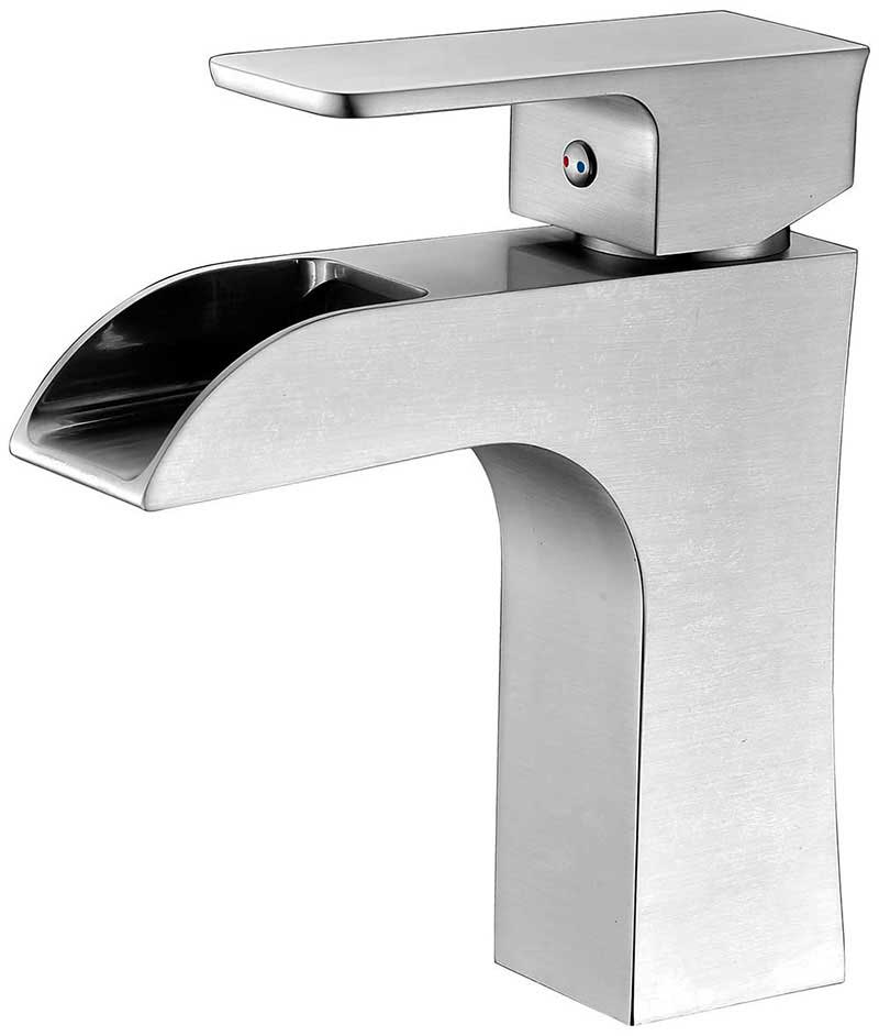 Anzzi Forza Series Single Handle Bathroom Sink Faucet in Brushed Nickel