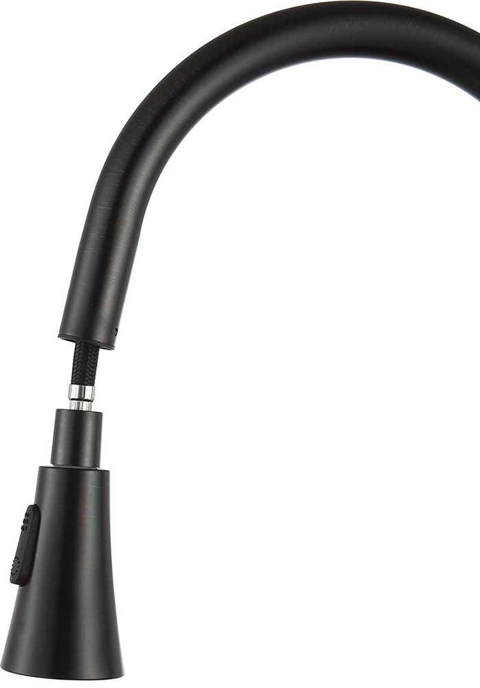 Anzzi Meadow Single-Handle Pull-Out Sprayer Kitchen Faucet in Oil Rubbed Bronze KF-AZ217ORB 24