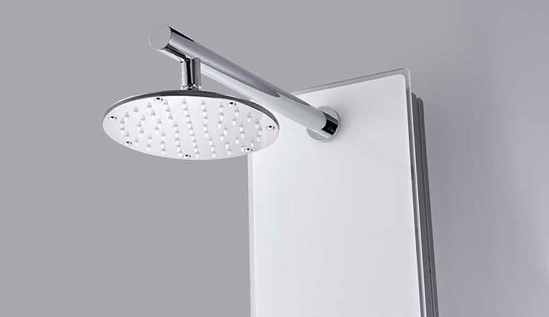Anzzi VELD Series 64 in. Full Body Shower Panel System with Heavy Rain Shower and Spray Wand in White 2