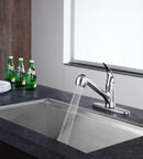 Anzzi Del Acqua Single-Handle Pull-Out Sprayer Kitchen Faucet in Brushed Nickel KF-AZ204BN 11