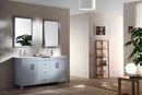 Ariel Hanson 60" Double Sink Vanity Set in Grey 2
